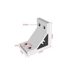 工业铝型材90度挤压角座HDYB64040 86060 88080 109090 10100100