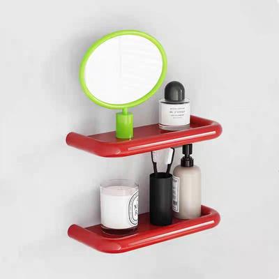 koosim置物架糖果色浴室不锈钢置物架墙上多巴胺颜色收纳架上墙