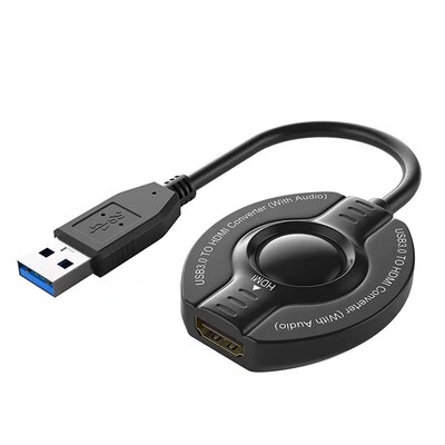 USB3.0转HDMI清60HZ转换器电脑投屏显示器电视机投影仪复制扩展
