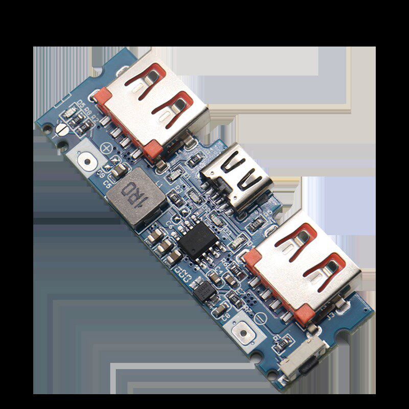 Type-c充电口双usb充电宝电源板升压模块2.4A移动电源DIY主板5V