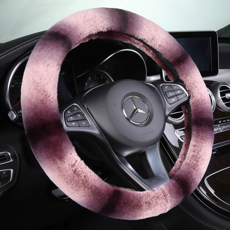 标致3008标志4008 301 207两厢307I三厢308 408方向盘套冬季毛绒