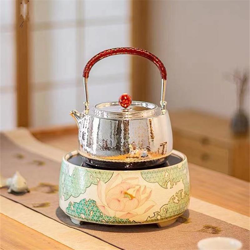 龙隐斋莲说电陶炉静音家用小型台式煮茶器铁壶银壶铜壶不挑壶茶炉