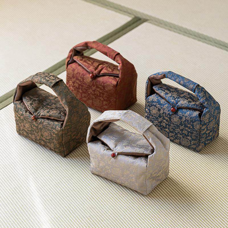 一品造物织锦户外旅行茶具提梁收纳袋茶事包便携盖碗杯茶壶收纳盒,餐饮具,整套茶具,淘宝优惠券,粉丝福利购,淘宝优惠卷