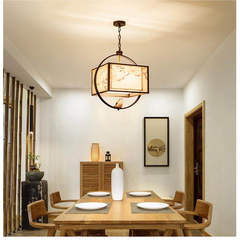 新中式餐厅小吊灯创意复古个性卧室现代吊灯中式简约小鸟书房吊灯,家装灯饰光源,智能吊灯,淘宝优惠券,粉丝福利购,淘宝优惠卷