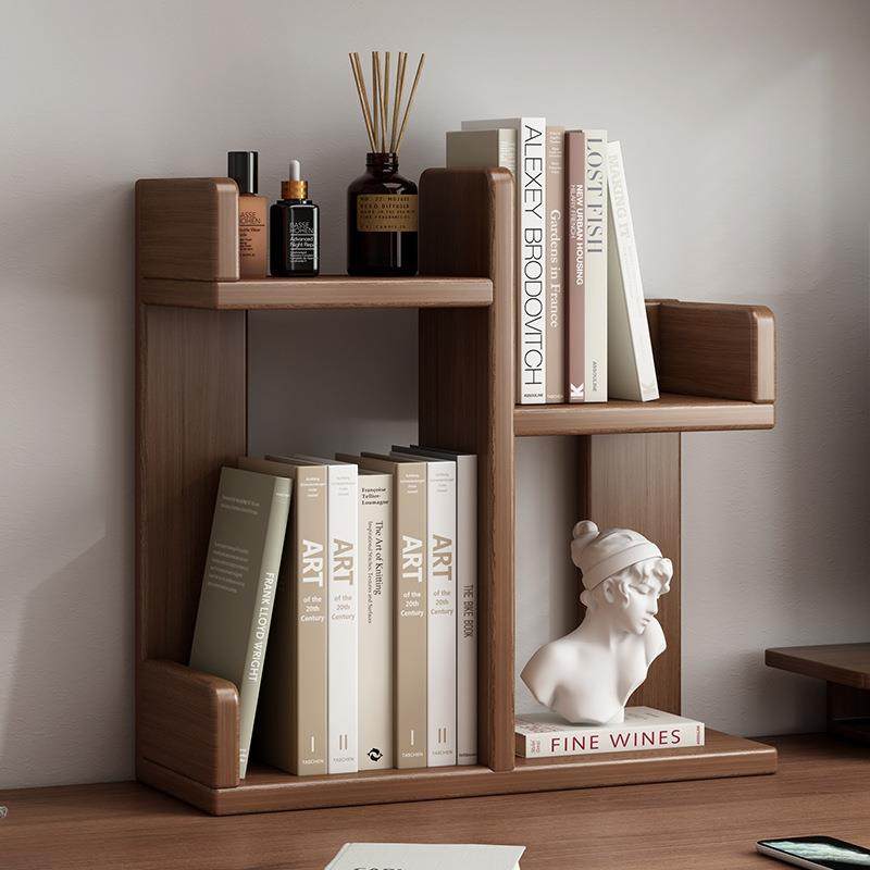 简易桌面书架家用实木小书柜多层带柜门收纳架家用桌上储物置物架,住宅家具,书架,淘宝优惠券,粉丝福利购,淘宝优惠卷