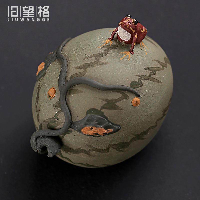 1VPR紫砂葫芦西瓜青蛙喷水可养茶宠手工小摆件茶盘茶道配件茶玩,餐饮具,茶宠摆件,淘宝优惠券,粉丝福利购,淘宝优惠卷