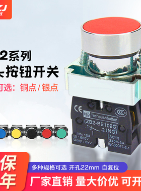 按钮开关XB2控制启动停止自复位XB2-BA31/42/BD33/21平钮