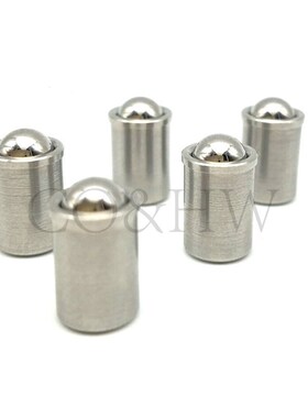 PFSSR4/5/6/8/10重载型压入式球头柱塞 无螺纹台阶定位碰珠ZAL02