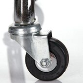 美容凳子打工凳美容椅等专用多功能轮子万向轮橡胶铁轮