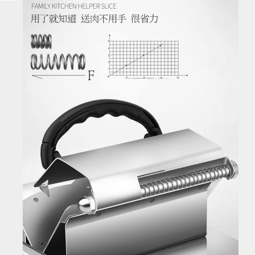 自动送肉羊肉切片机家用手动切肉机商用肥K牛羊肉卷切片冻肉刨肉