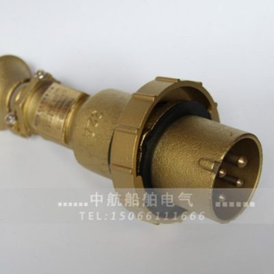 铜质船用插头CTS2-2/14水密防水CTS3-2/I4插座开关250/380V/16A