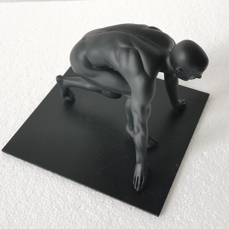 现代北欧创意树脂起跑者人物雕塑摆件软装样板房体操W家居饰品配