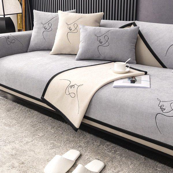 北欧沙发垫四季通用2024新款简约现代靠背巾防滑盖布坐垫沙发套罩,居家布艺,沙发垫,淘宝优惠券,粉丝福利购,淘宝优惠卷