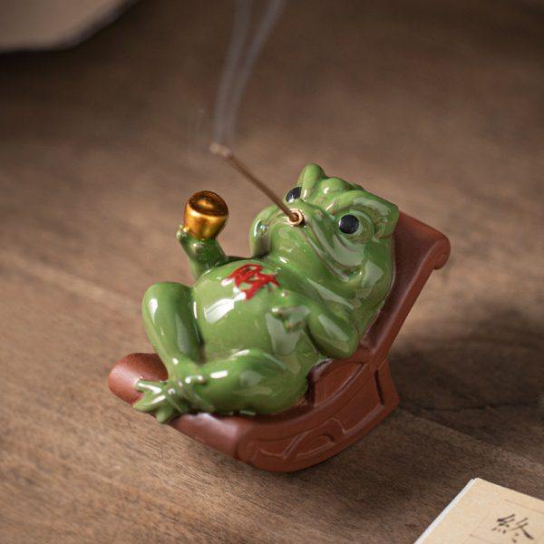 创意摇摇椅招财金蟾线香炉家用禅意蟾蜍香插香座茶道熏香炉摆件,家居饰品,香托/香盘/香座/香插,淘宝优惠券,粉丝福利购,淘宝优惠卷