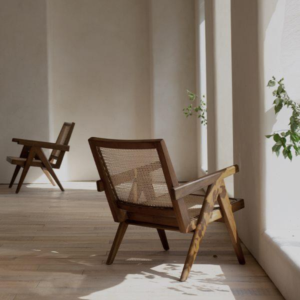叕木/昌迪加尔休闲椅 | pj椅实木藤编椅子阳台躺椅侘寂风中古家具,住宅家具,阳台椅,淘宝优惠券,粉丝福利购,淘宝优惠卷