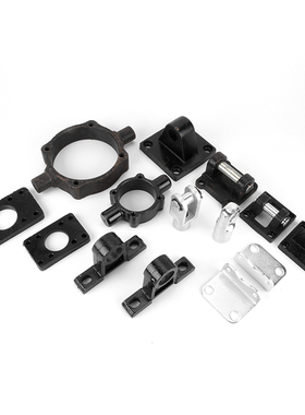 Y型接头气动SC标准气缸配件I型连接头附件固定旋转全套u型叉32/63