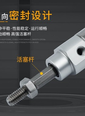 CJ2KB16-XC10-DCK1197K 钻孔机气缸线路板厂用双行程汽缸