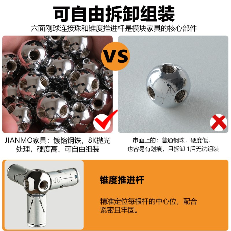 北欧轻奢中古模块柜收纳柜子储物柜ins客厅置物柜不锈钢ins餐边柜