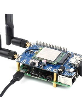 树莓派4G通信扩展板 全球通SIM7600G-H M.2 4G物联网GNSS上网模块