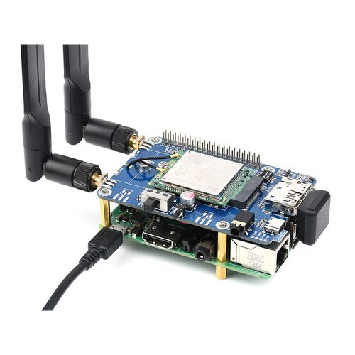 树莓派4G通信扩展板 全球通SIM7600G-H M.2 4G物联网GNSS上网模块