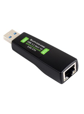 树莓派 USB转2.5G网口转换器 RTL8156B 2.5G网卡 RJ45接口免驱动