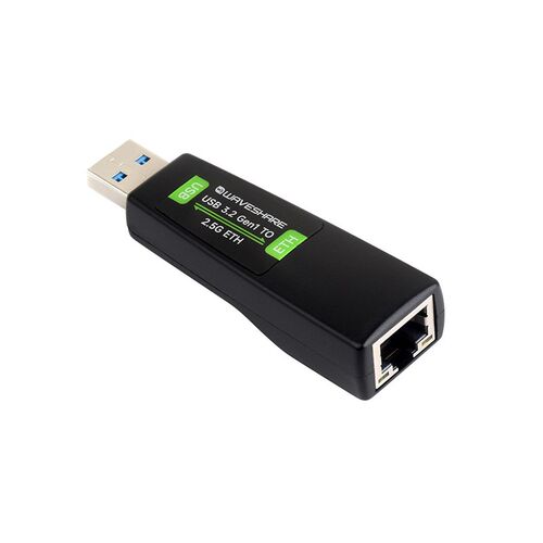 树莓派 USB转2.5G网口转换器 RTL8156B 2.5G网卡 RJ45接口免驱动