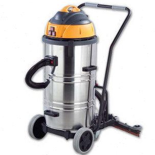 皓天HT772A-2W 77L双马达带扒式洗尘机  不锈钢桶酒店吸尘吸水机