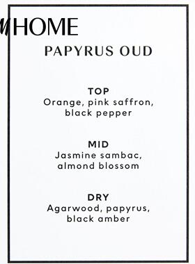 HM HOME2025年新款家居用品装饰品带玻璃烛台香薰蜡烛1218997