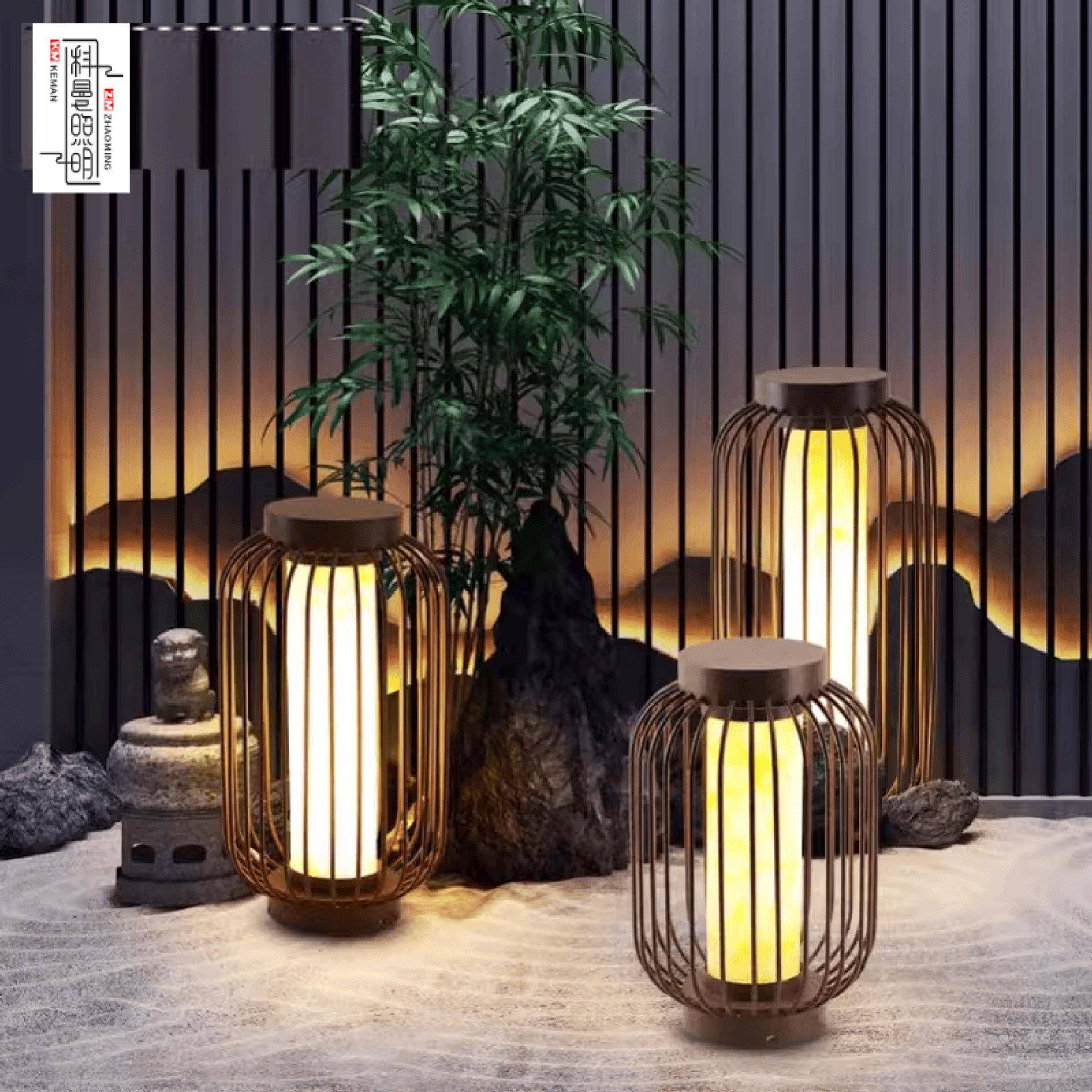 led鸟笼铁艺庭院灯花园别墅景观落地灯小区草坪灯庭院装饰