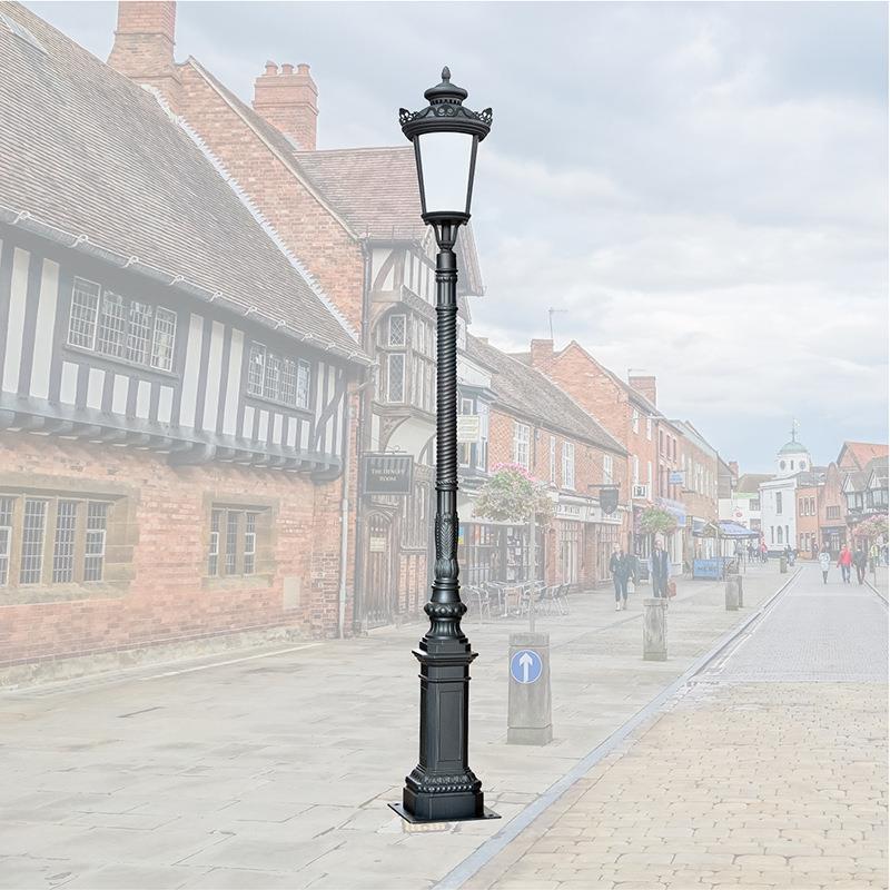 欧式庭院灯双头压铸铝led户外草地灯太阳能3米小区景观灯