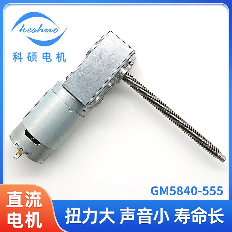 科硕厂家GM5840-555PH直流蜗轮蜗杆减速电机低速微型马达12V24V