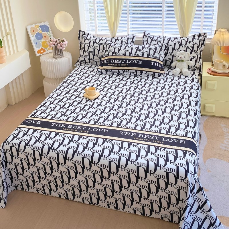 斜纹床单加密被单单件三件套春夏宿舍家用棉柔1O.5米1.8m单双人床