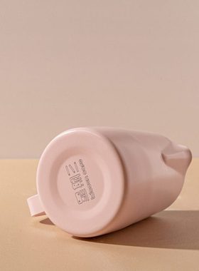 WODEN CAFE星期三咖啡粉色450ml咖啡拉花缸奶泡钢杯圆嘴304不锈钢