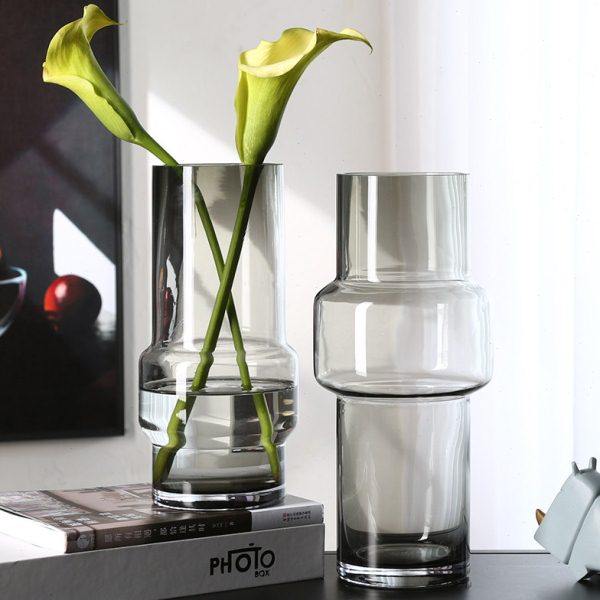 创意日式透明玻璃花瓶客厅插花轻奢现代简约家居装饰品餐桌摆件,家居饰品,花瓶,淘宝优惠券,粉丝福利购,淘宝优惠卷