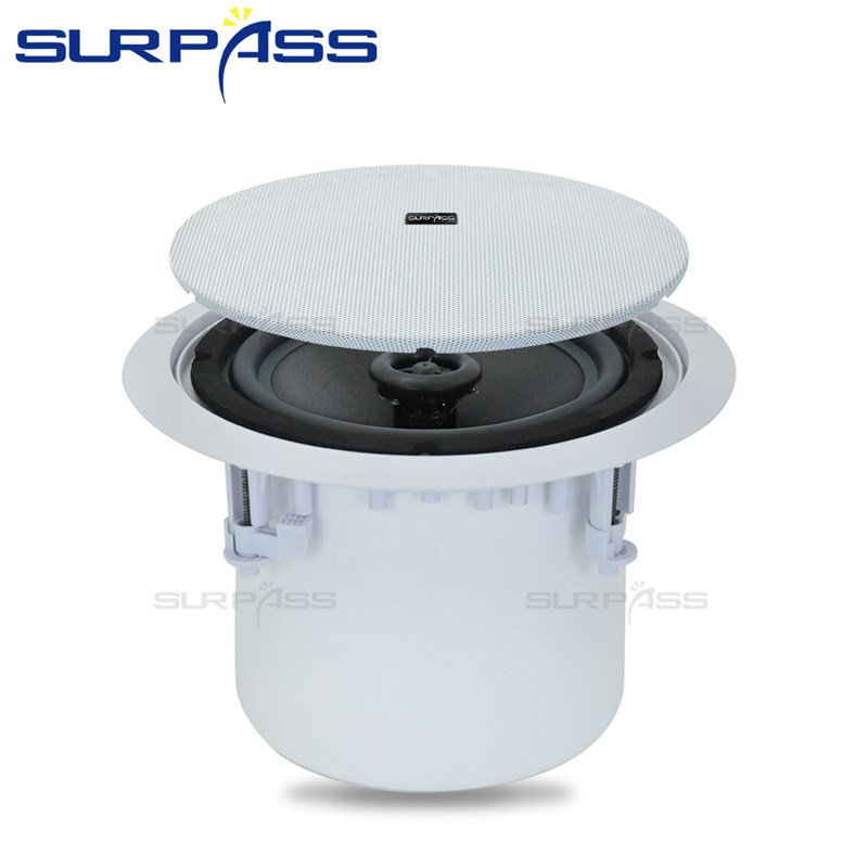 同轴天花吸顶喇叭PP盘带功放高音质天花喇叭 酒U店家用全频音响