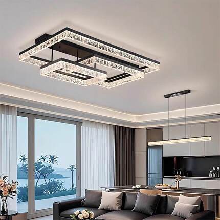 s%1367顶人收藏】冰裂纹205年新款高2档超亮全屋吸灯现代简【151