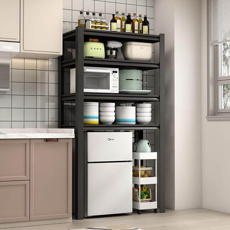 厨房SPK落地置物架收小型冰箱上方子家用微炉消架毒柜洗碗机纳波