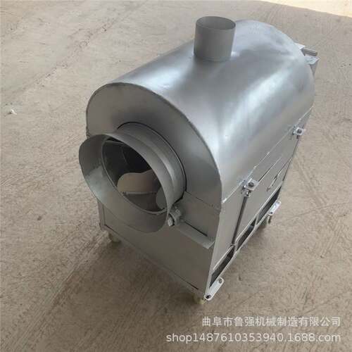 坚果滚筒炒料机 全自动花生米翻炒机器 不锈钢板栗炒货机