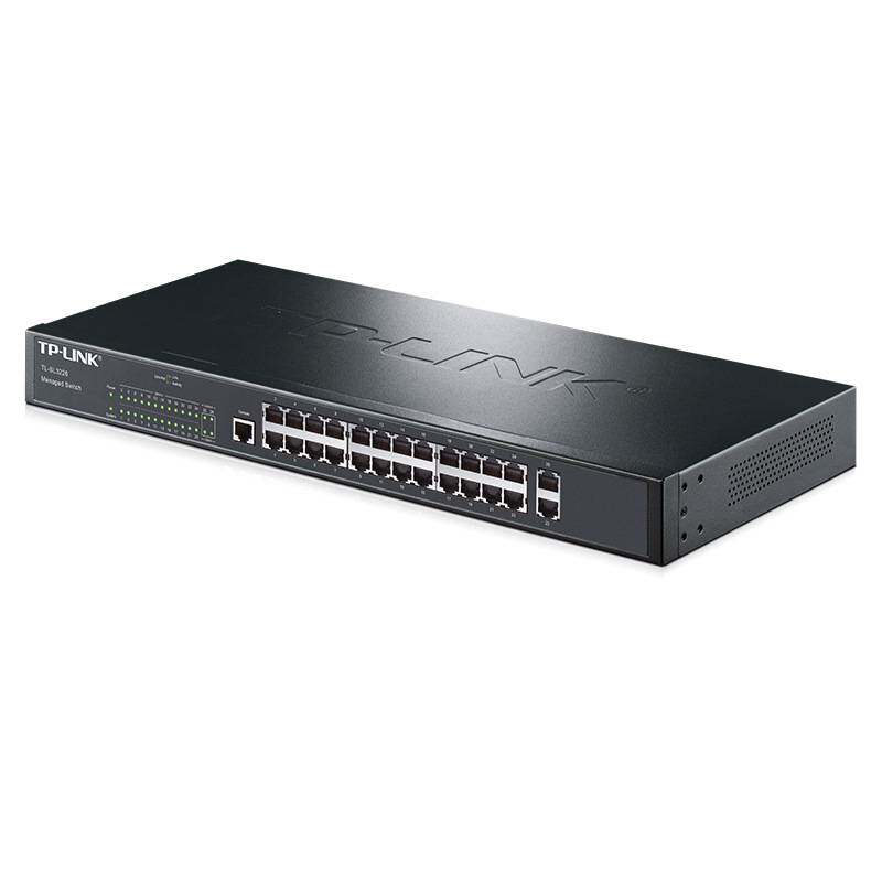 TP-LINK TL-SL3226 24口网管型百兆交换机 2个千兆上联端口 限速v