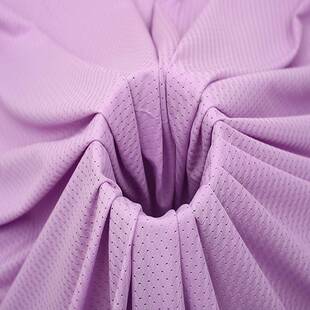 现货四角菱形网150克全涤纶吸排速干运动服T恤校服针织网眼布面料