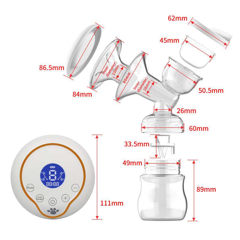 breast pump卡曼熊电动吸奶器双边智能静音电动吸乳器液晶显示