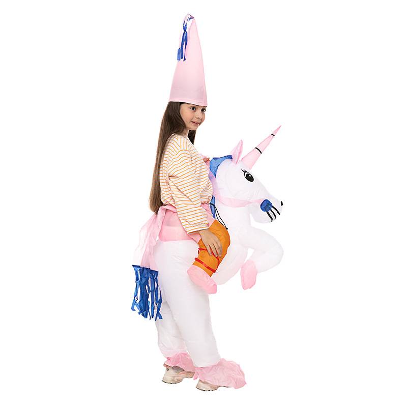 圣诞节爆款儿童独角兽服装充气天马恐龙cosplay卡通动物坐骑服装