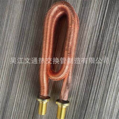 翅片箱管换热直散热器铜管铜翅片盘管减速009机齿轮翅式片厂家供