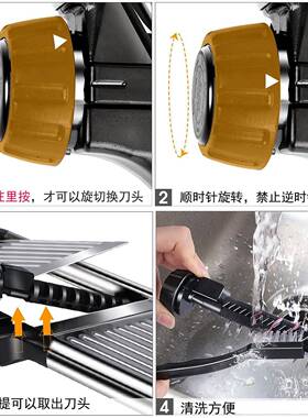 功能不锈钢tj#%fgu+菜器刨丝器切土多豆丝擦丝切丝片切器厨房小工