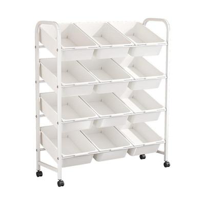 儿童玩具收纳储架多层可动置移物书架落架地客LQM厅幼儿园物柜整