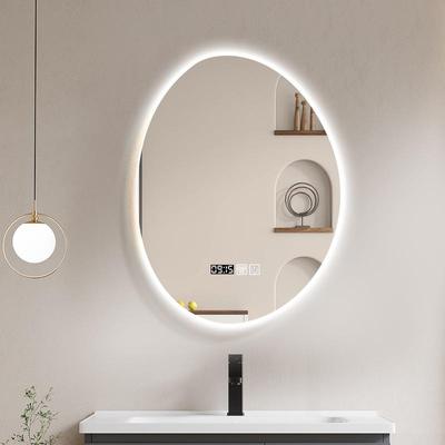 规则异形智577带能浴室镜卫不生间镜子洗手挂墙灯发化光镜妆镜