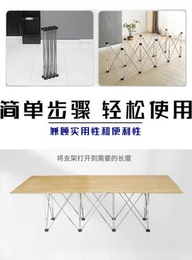 蜘蛛腿工作台支架木新多款锈钢工桌脚架折叠伸缩便携不NWV功能架