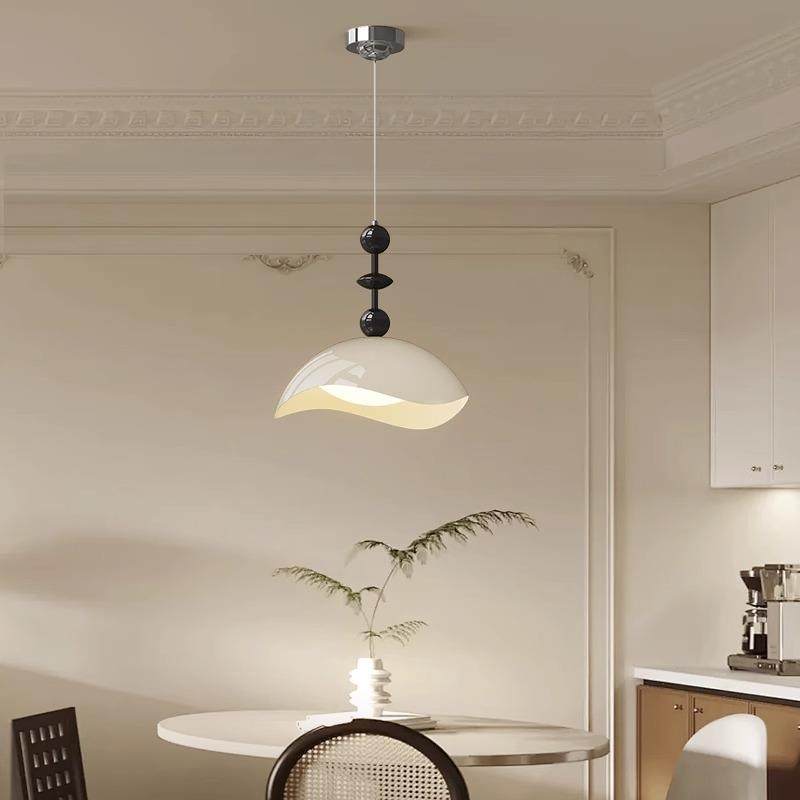 法式中古蛋壳餐厅吊灯现代简约设计师复古吧台餐桌侘寂风饭厅灯具,家装灯饰光源,智能吊灯,淘宝优惠券,粉丝福利购,淘宝优惠卷