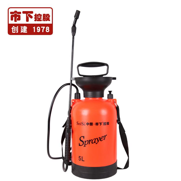 市下 3-8L家用清洁喷水壶园艺浇花洗车肩负式喷雾器塑料气压喷壶