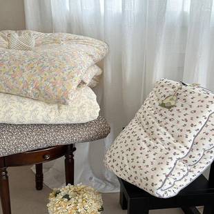 被2205秋冬新款 双面印花软糯针织棉春秋被冬加XL厚单保暖双人盖被